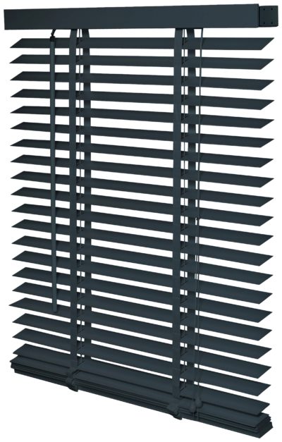 Intensions Wooden Venetian Blind 70x130cm - Flint Grey.